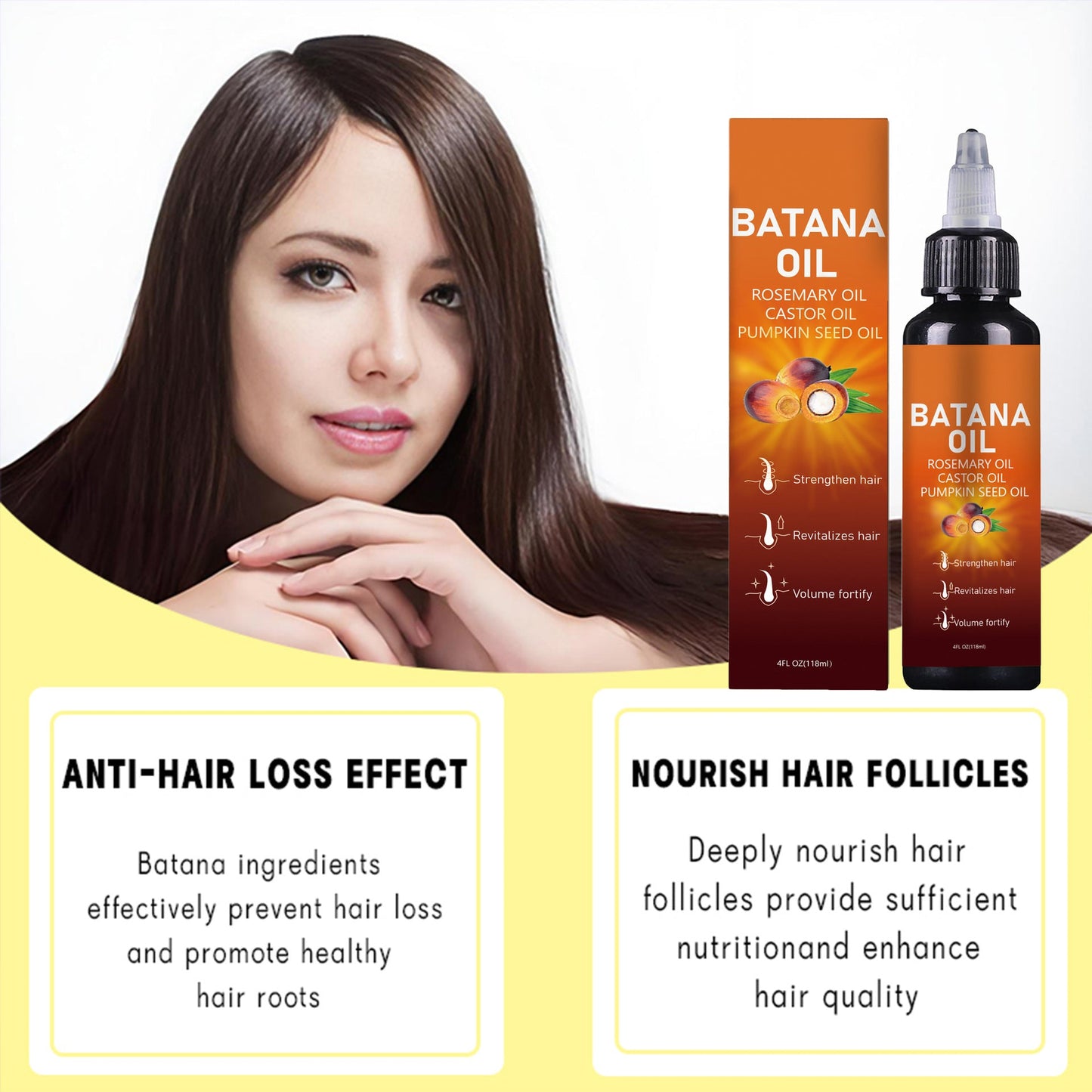 4-in-1 Batana Oil for Hair Growth ( BUY 1 GET 1 FREE )