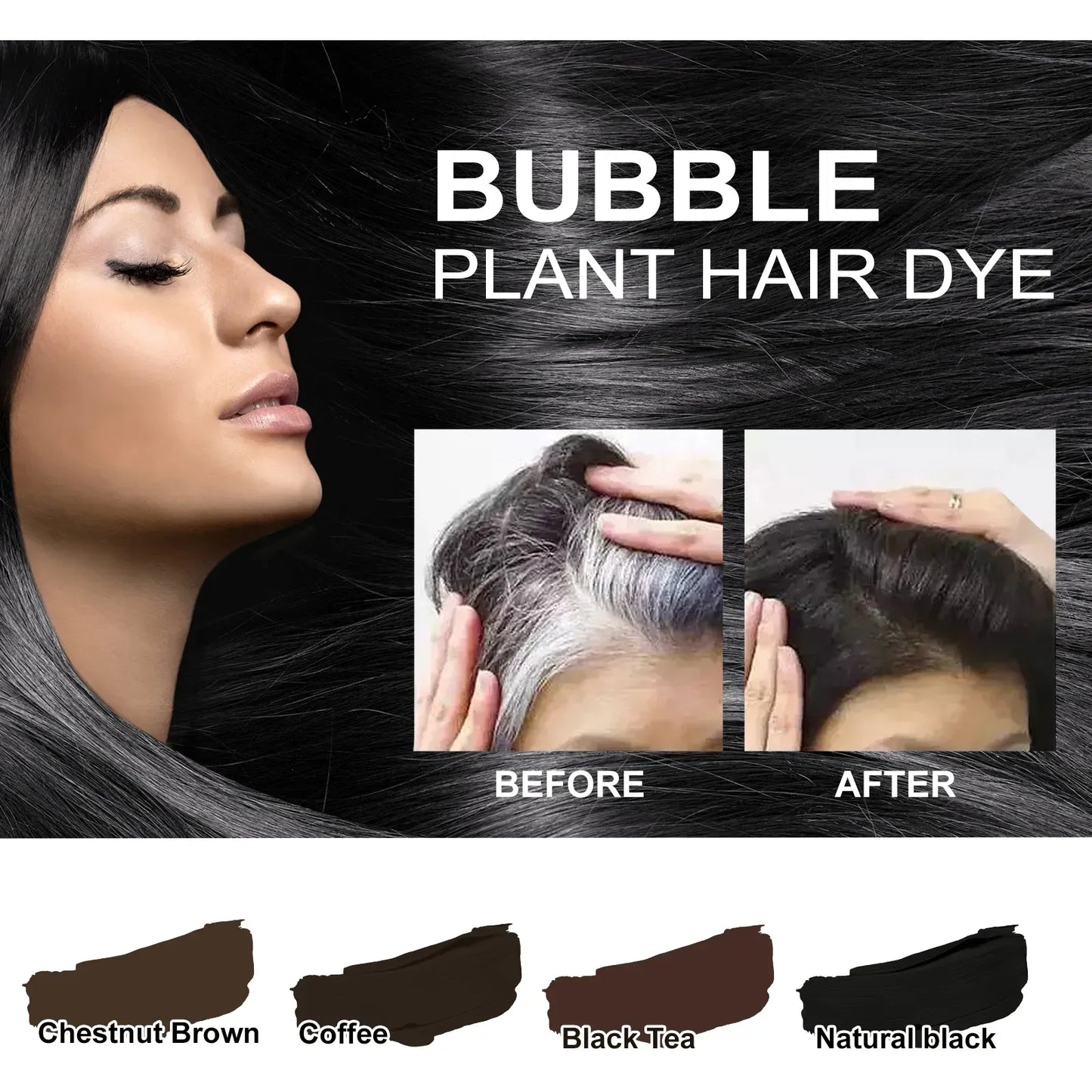 Bubble Plant Natural Hair Dye( BUY 1 GET 1 FREE)
