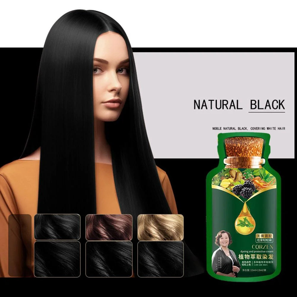 Korean Imported Bubble Plant Extract Hair Dye No Scalp Stain