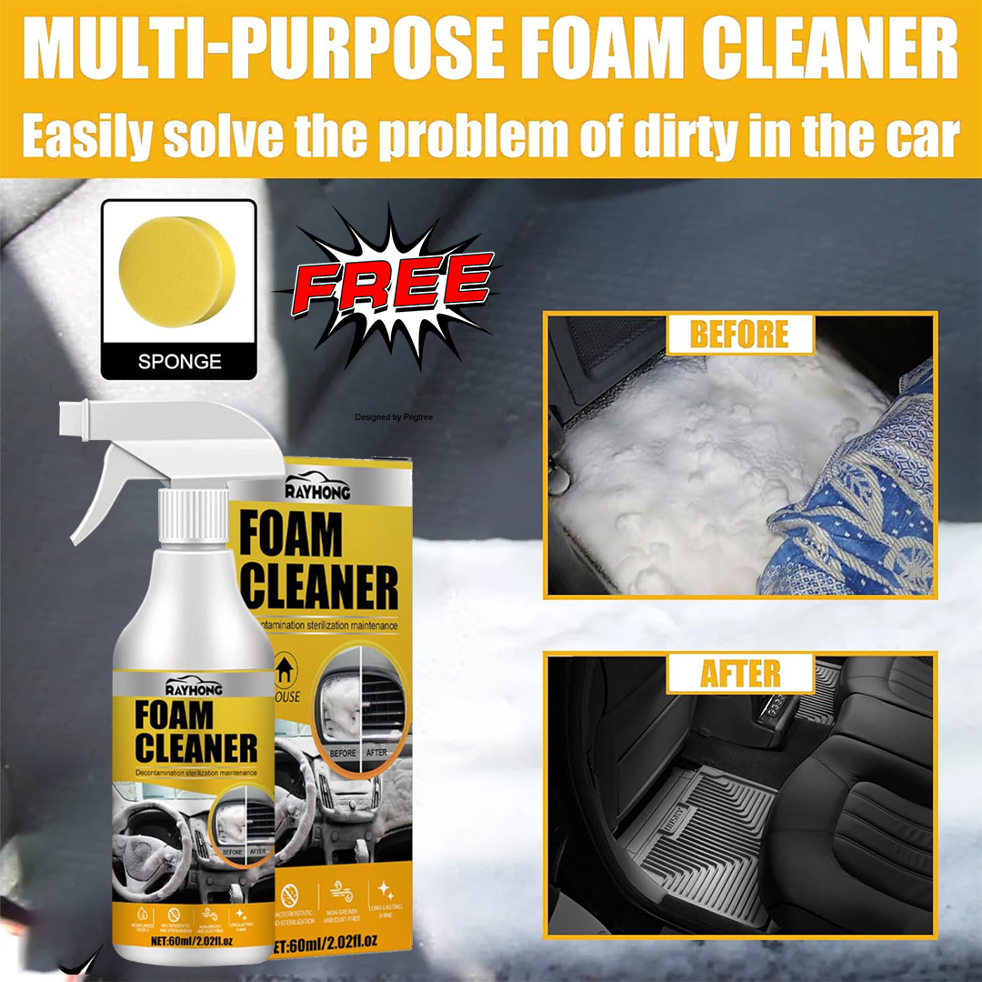 Multi-Purpose Foam Cleaner - Quick & Powerful Clean ( Buy 1 Get 1 Free )