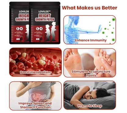LOVILDS™ Herbal Height Increasing Foot Patch🌿 - Awaken Pituitary Growth Hormone