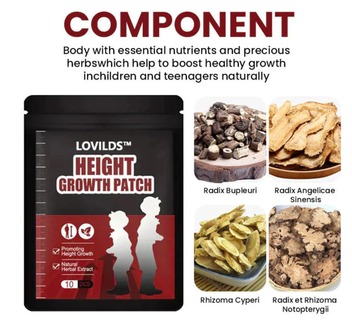 LOVILDS™ Herbal Height Increasing Foot Patch🌿 - Awaken Pituitary Growth Hormone