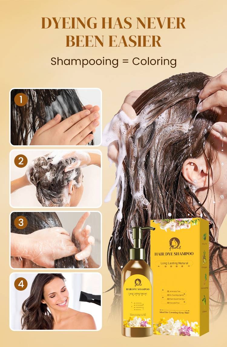 Everglow Japanese Long Lasting Natural Hair Dye Shampoo