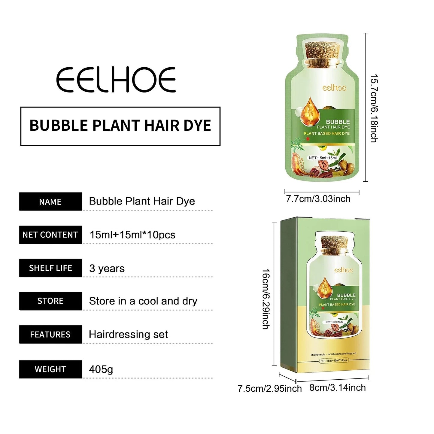 Bubble Plant Natural Hair Dye( BUY 1 GET 1 FREE)