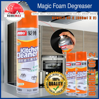 Multi Functional Magic Foam Kitchen Cleaner - Quick, Easy, Powerful Cleaning