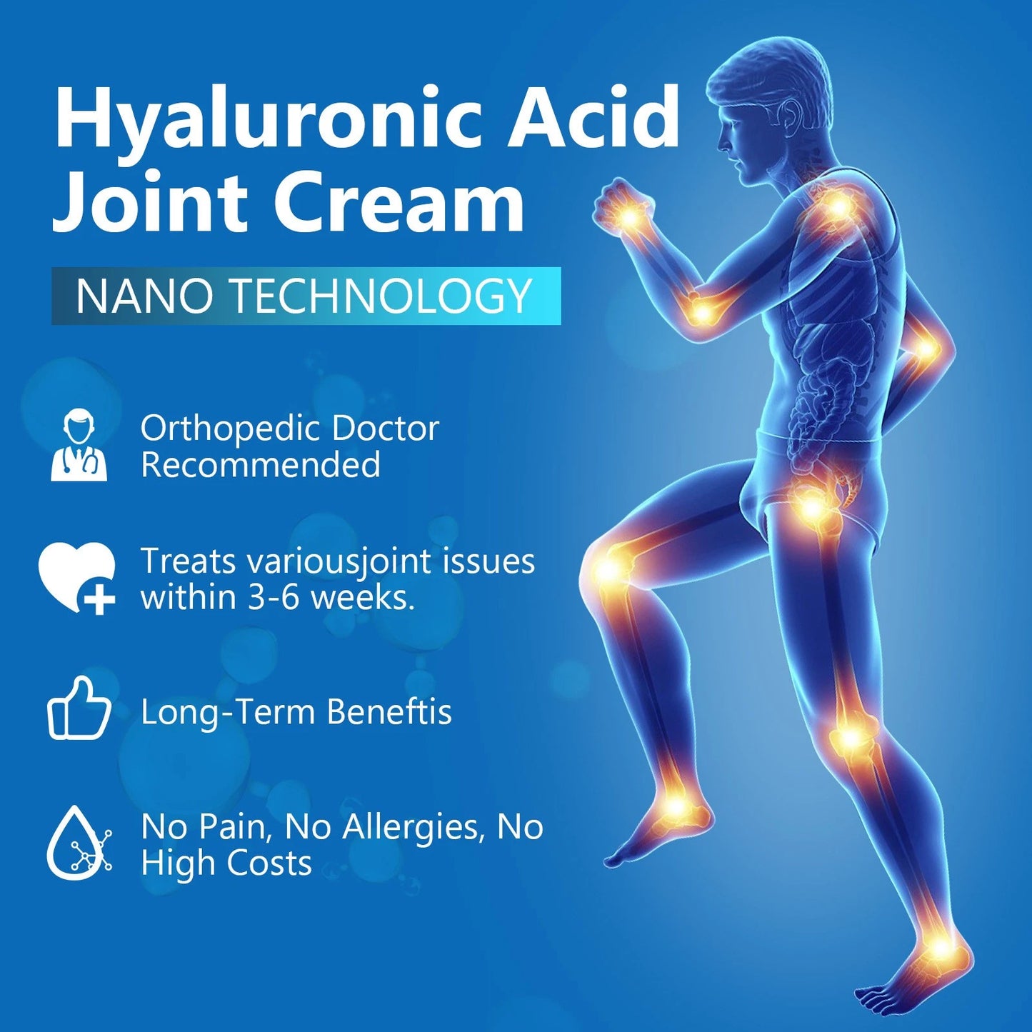 1-4X Hyaluronic Acid Joint Repair Care Cream( BUY 1 GET 1 FREE )