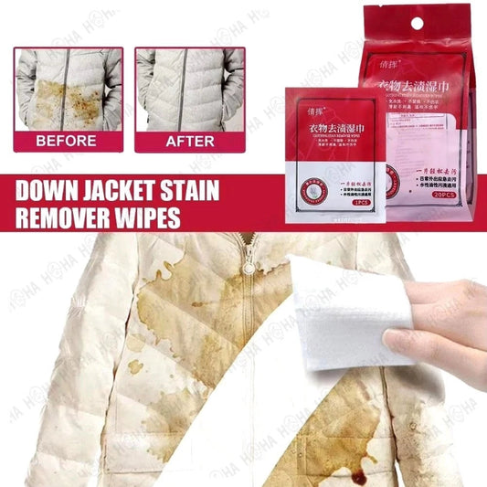 Pack of 30 Clothing Stain Remover Wipes