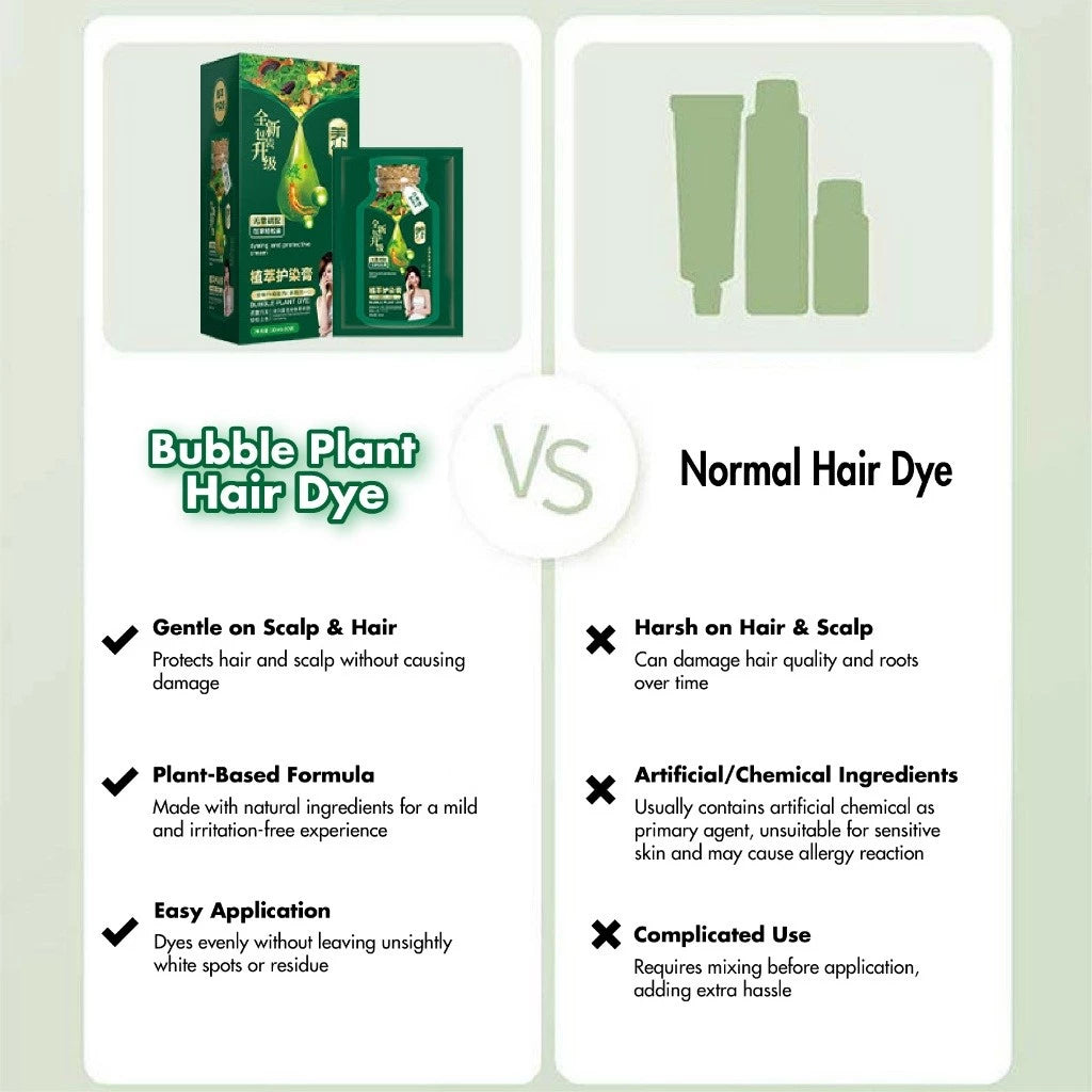 Imported Bubble Plant Hair Dye ( BUY 1 GET 1 FREE )