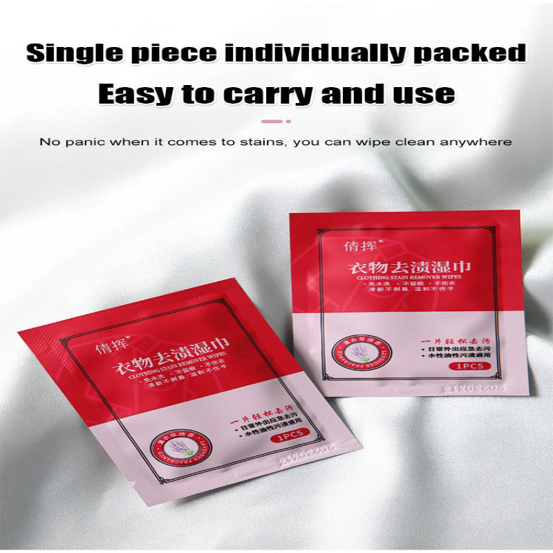 Pack of 30 Clothing Stain Remover Wipes
