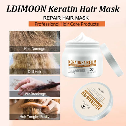 LydiMoon Keratin Hair Film - Revitalize Frizzy, Dry, and Damaged Hair Fast